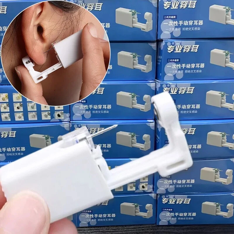 Professional Body Piercing Kit Belly Button Safe Piercing Gun Body Pin Tool - Image 3 of 4