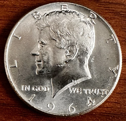 1964 P KENNEDY HALF DOLLAR 90% SILVER GEM BU - FREE SHIPPING