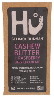 Hu Kitchen Organic Dark Chocolate Cashew Butter Raspberry Bar