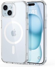 For iPhone 11 12 13 14 15 Pro max with Mag-Safe Shockproof Clear Magnetic Case