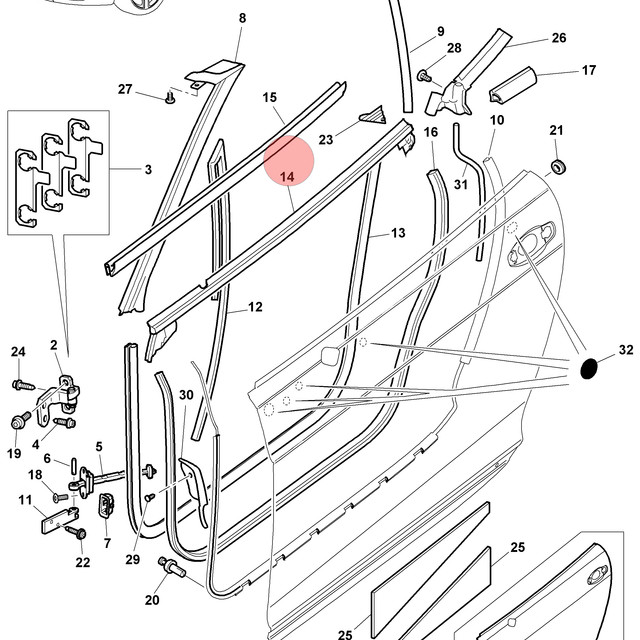 07-11 BENTLEY CONTINENTAL GTC RIGHT OUTSIDE WINDOW WEATHER SEAL MOLDING OEM