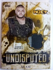 WWE Akam 2018 Topps Undisputed Gold Shirt Relic Card SN 7 of 10