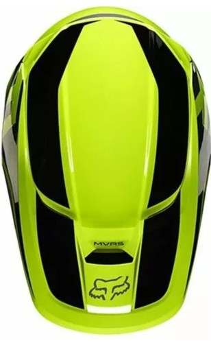 NEW YOUTH MEDIUM FOX V1 PRIX KIDS MOTOCROSS MX HELMET - FLO YELLOW 49-50cm - Picture 4 of 5