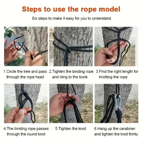 with Hanging Straps Camping Hammock Double Nylon Camping Swing Outdoor - Picture 3 of 12