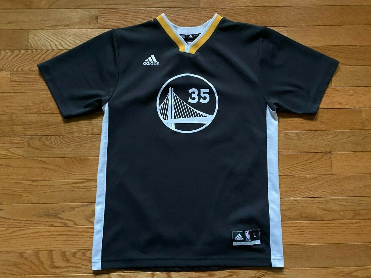 Golden State Warriors KEVIN DURANT #35 T-SHIRT Jersey Sz YOUTH L Sleeved