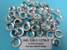 (60) Southco GH-5 Grommet 127H-5 Turnlock Aluminum Eyelet Aircraft Dzus for #5