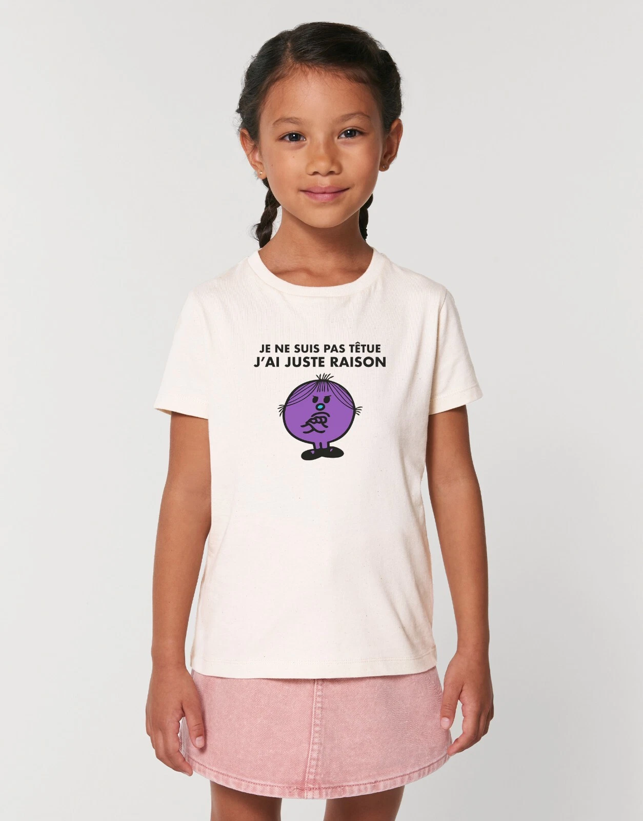 T-Shirt Girl Short Sleeves I Am Not Stubborn I Am Just Right