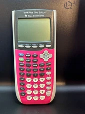 Texas Instruments TI-84 Plus Silver Edition Pink Graphing Calculator w/Cover