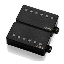 EMG 57/66 Humbucking Active Guitar Pickup Set, Black, Short Shaft