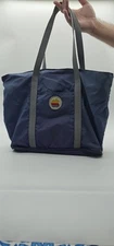 Vintage Apple Macintosh Tote Bag Slate Blue by Athalon (Rare Colorway)