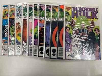Incredible Hulk 11 book  Copper Age Lot Condition Varies marvel comics 1983-1986