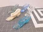 Vintage Glass Mini Shoe Lot Fenton Style Succulent Pots Decoration Grandma Core