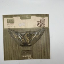 Vintage Sears Craftsman Brass Eagle Decorative Emblem Nip W Nails Vintage Sears Craftsman Brass Eagle Decorative Emblem Nip W Nails