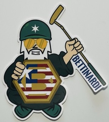  Extremely Rare Bettinardi Lucky Patton Wizard Tour Limited Sticker Decal 