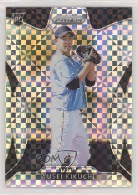 2019 Panini Prizm Tier III Plaid Power 38/75 Yusei Kikuchi #282 Rookie RC nz3