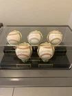Lot of 5 Signed Baseballs: DiMaggio, Mantle, Aaron, Williams, Mays w/display