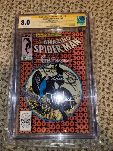 7x signed Stan Lee Amazing Spider-Man #300 Cgc 8.0 defalco salicrup 129 361 121