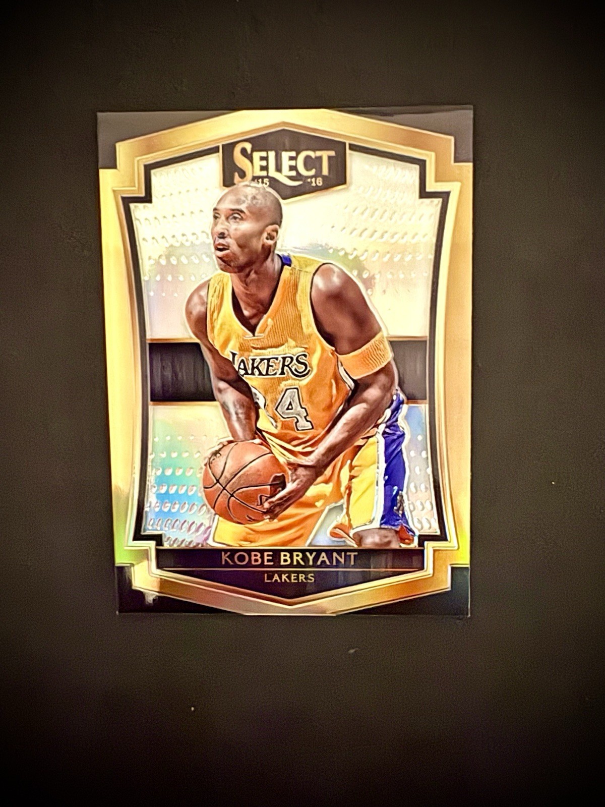 2015-16 Panini Select KOBE BRYANT Silver Prizm #186 LAKERS