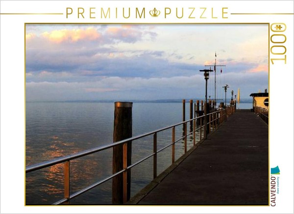 Calvendo Puzzle Hagnau Boat Landing | 1000 Pieces, Finished Size 25.2 × 18.9 In-image