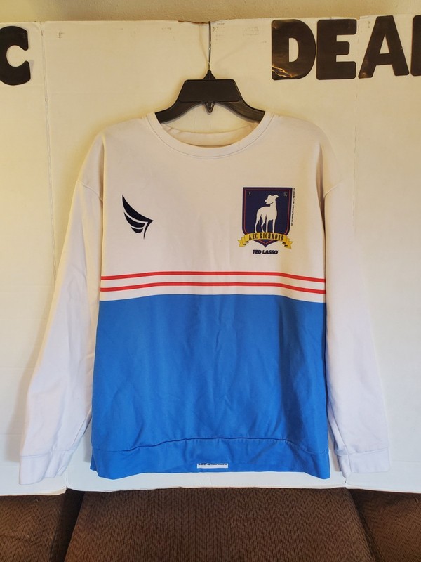 Ted Lasso AFC Richmond Grey Cotton Fleece Graphic Print Sweatshirt Crew Neck M