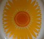 Pyrex Daisy Sunflower 2.5 Qt Oval Casserole Dish & Lid USA 045 Vtg Kitchen