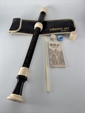 Zen-On Plastic Alto Recorder 1300B ABS Resin With Case ,Caps Cleaner Joint