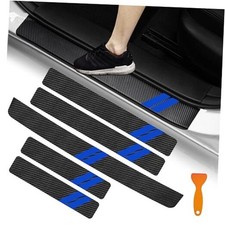 Door Sill Guard Decoration Stickers for Dodge Charger 5PCS Blue Trim