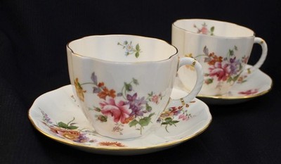 Royal Crown Derby Derby Posies Two Cup and Saucer Sets