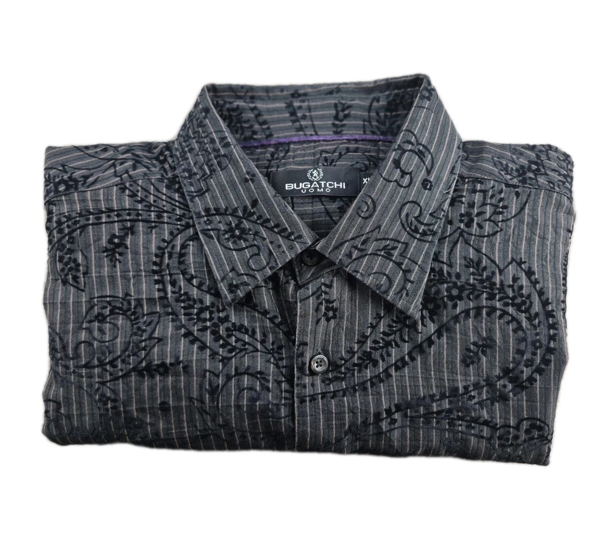 Bugatchi Uomo Brown Casual Button-Down Shirts for Men for sale | eBay