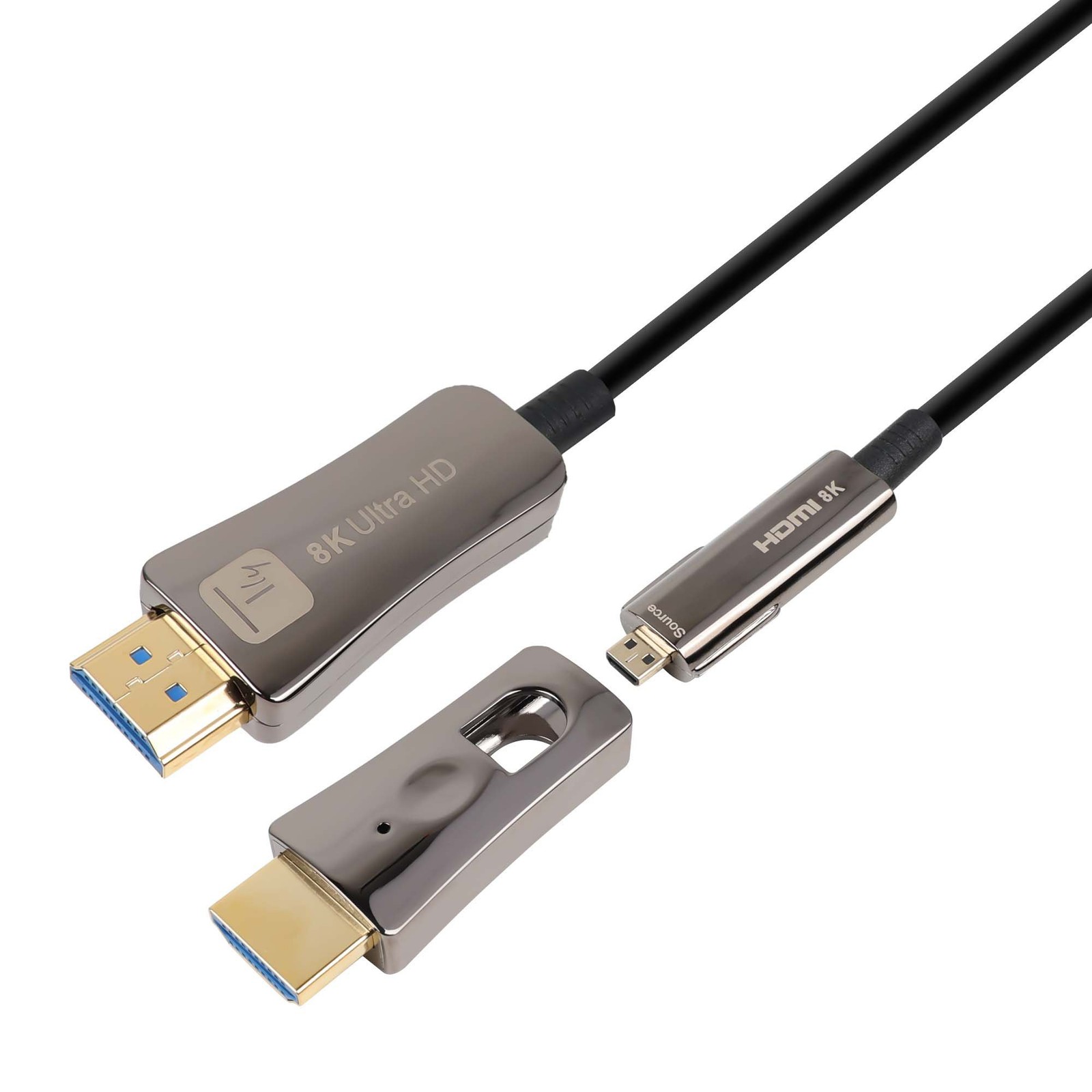 Techly Cavo HDMI™ A/A Micro HDMI™ Active Optical Cable in Fibra Ottica 8K 15m