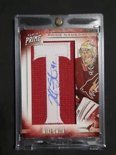 2012 Panini Prime Hockey Prime Namesakes Mike Smith Auto #/75 - Phoenix Utah