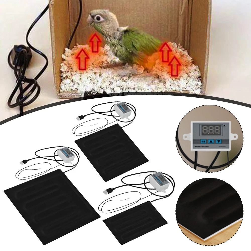 Tappetino Riscaldante Per Rettili Da 20 W, 42 X 28 Cm, 220 V Tappetino Riscaldante Per Rettili Con Regolazione Della Temperatura Tappetini Riscald 98666379 - Foto 10