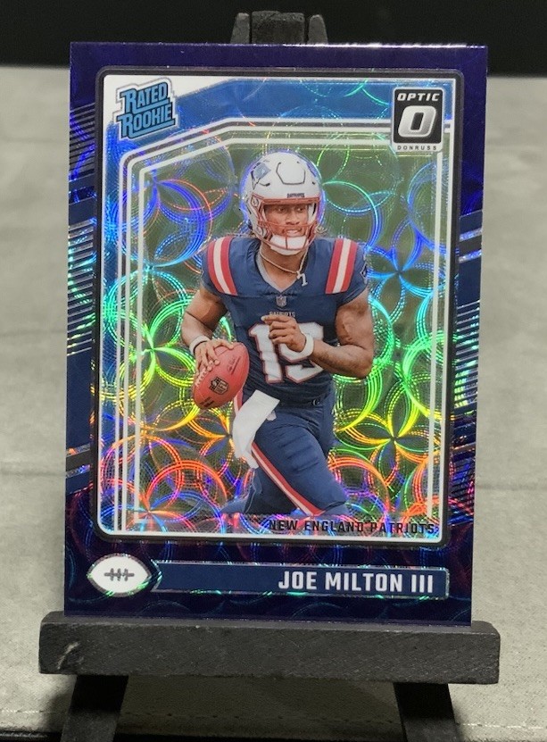 2024 Panini Donruss Optic - Rated Rookie Joe Milton III #255 Purple Scope Prizm