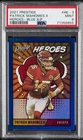 2021 PANINI PRESTIGE HEROES BLUE XTRA POINTS PATRICK MAHOMES II 119/249 PSA 9