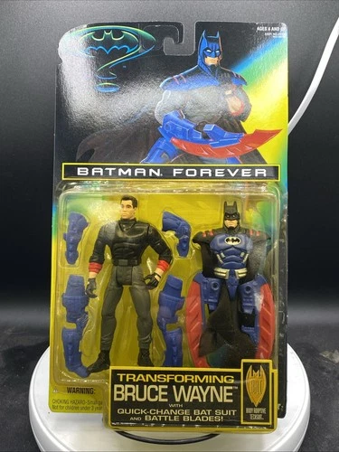 VTG 1995 Batman Forever "Transforming Bruce Wayne" Batman Figure Kenner NEW