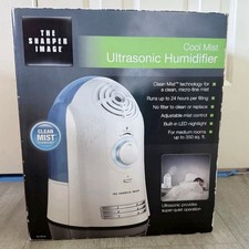 Sharper Image Cool Mist Ultrasonic Humidifier Clean Mist 350 Sq Ft