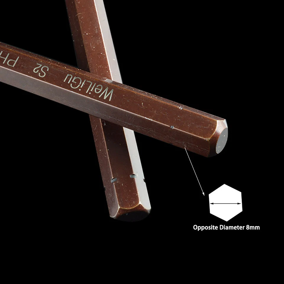 Magnetic Impact Driver Bit Phillips/ Hex/ Slot/ Screw Extractor Hex Shank 5/16" - Image 4 of 4