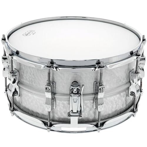 Ludwig LM405K Acrolite Hammered Aluminum Snare Drum w/ Twin Lugs, 6.5" x 14" - Picture 3 of 9