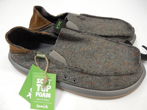 Sanuk Mens Vagabond ST Donegal Grey 11 195719825652 | eBay
