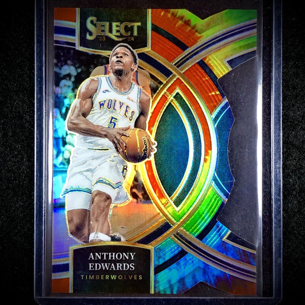 2023-24 Panini Select Anthony Edwards Premier Level Tie-Dye /25 