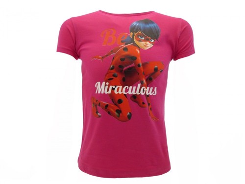 T-shirt Originale Miraculous Ladybug Ufficiale Fucsia Maglia Maglietta Lady  Bug | eBay