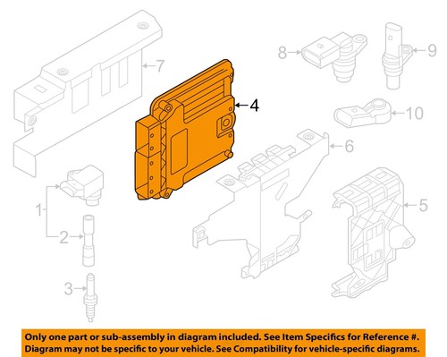 Used Engine Control Module (ECM) fits: 2015 Volkswagen Golf gti Electronic Contr - Picture 8 of 10