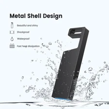 Kootion USB 2.0 32GB Waterproof Metal Flash Drive Memory Stick Thumb Drive Black