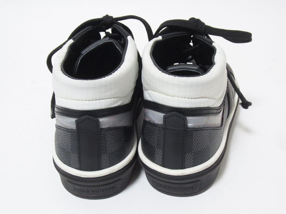 Louis Vuitton Kids Sneakers Shoes Damier Graphite Black White Used eBay