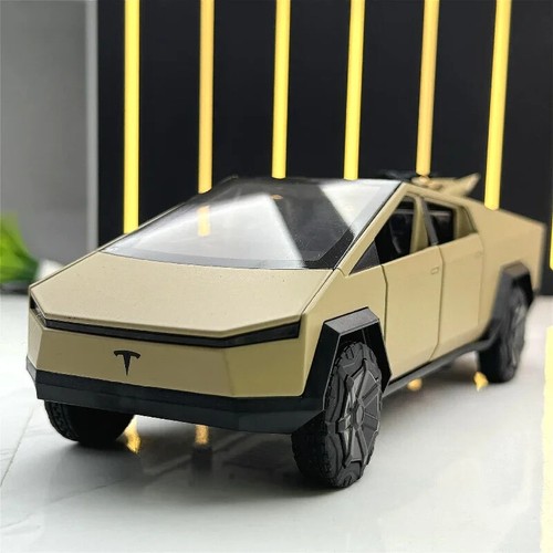 1: 28 Tesla Cybertruck Pickup Alloy Car Model Car Toy Vehicle Kid Toy Gift - Picture 2 of 17