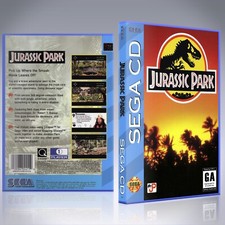 Sega CD Custom Case - NO GAME - Jurassic Park