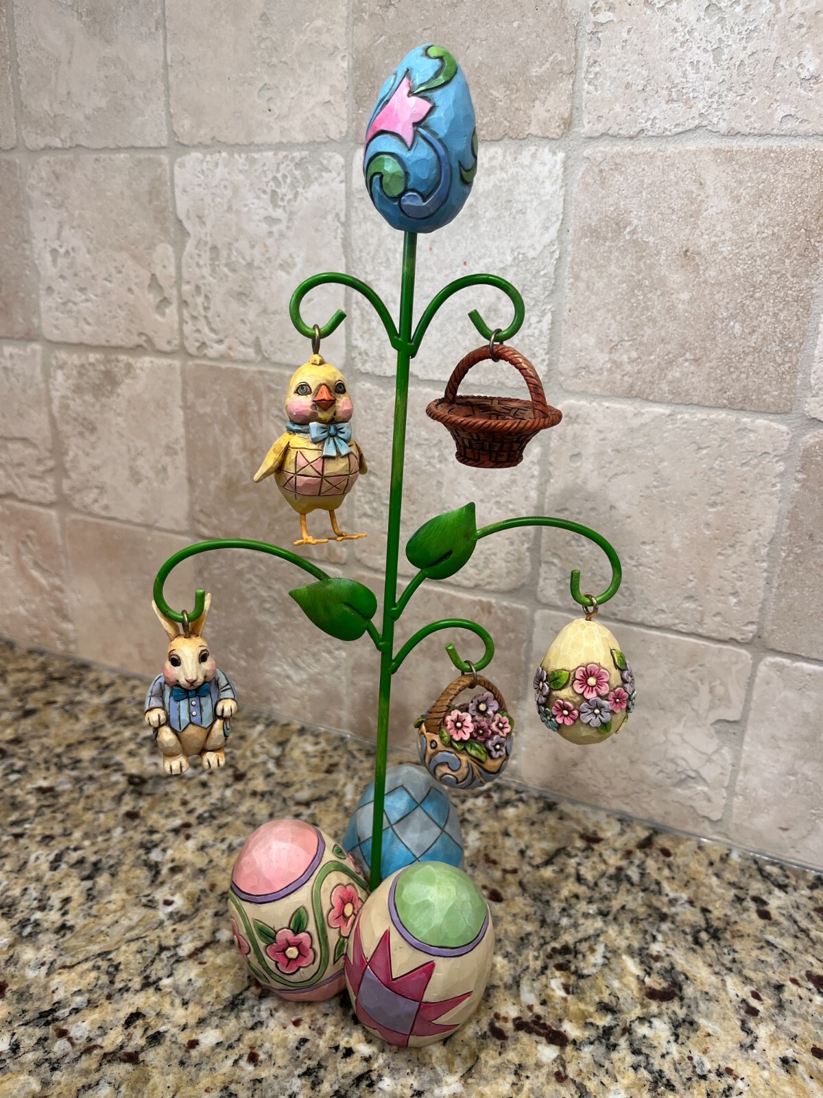 2011 Jim Shore Have a Treemendous Easter Tree with Ornaments 4028530