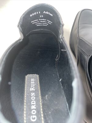 Gordon Rush Simon Black Leather Loafers Men\'s Size 10.5 Gordon Rush Men main image 4