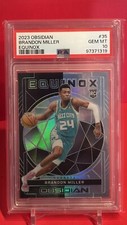 2023 Panini Obsidian Basketball Equinox Brandon Miller (RC) /99 PSA 10