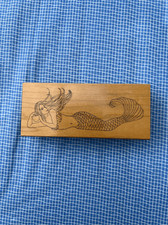 Vintage Rubber Mermaid Stamp